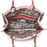 Christian Dior Butterfly Print Embroidered Medium Book Tote Handbags Christian Dior