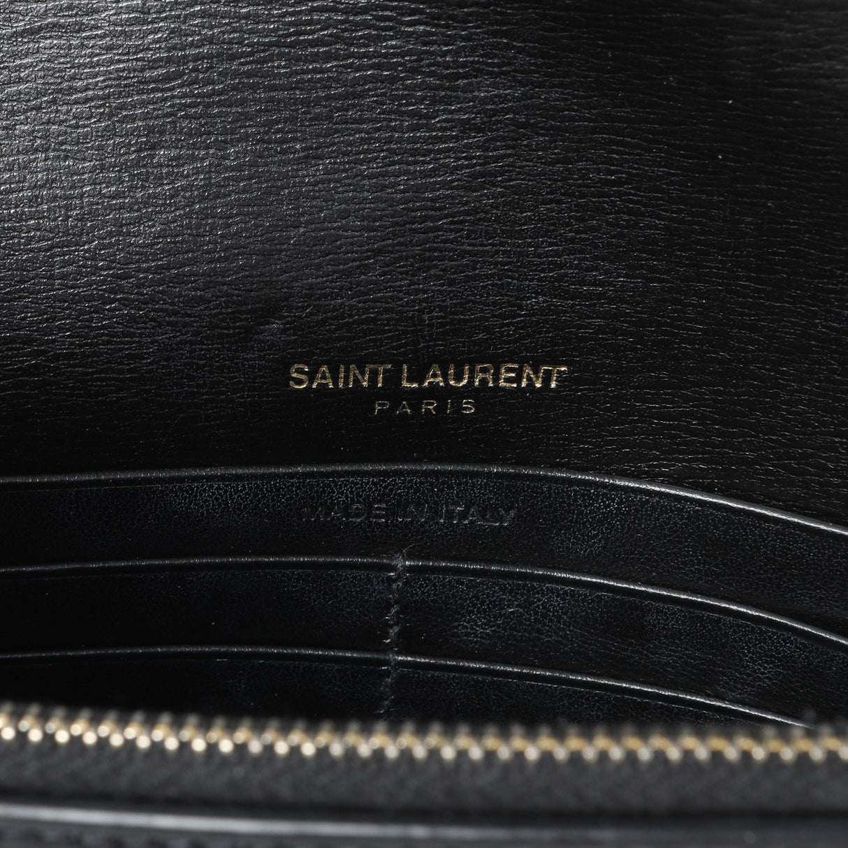 Saint Laurent Black Calfskin Monogram Sunset Chain Wallet Handbags Saint Laurent