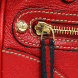 Gucci Red Calfskin Capri Small Bowler Handbags Gucci
