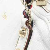 Gucci White Calfskin Capri Small Bowler Handbags Gucci