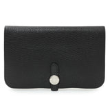 Hermes Black Togo Dogon Duo Wallet Accessories Hermes