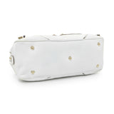 Gucci White Calfskin Capri Small Bowler Handbags Gucci