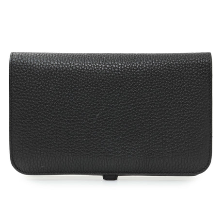 Hermes Black Togo Dogon Duo Wallet Accessories Hermes
