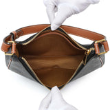 Celine Triomphe Canvas Calfskin Ava Shoulder Bag Handbags Celine