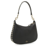 Valentino Black Grained Calfskin Rockstud Crossbody Handbags Valentino