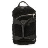 Givenchy Black Shearling Duffle Backpack