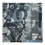 Hermes Cotton Silk Mr Farrier Scarf 140 Accessories Hermes