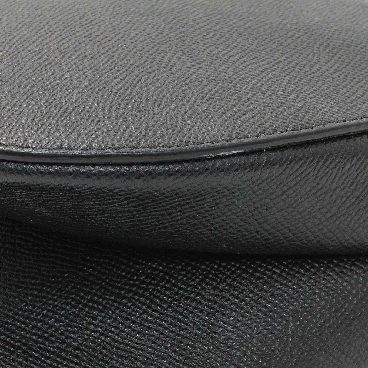 Christian Dior Black Grained Calfskin Saddle Bag Handbags Christian Dior