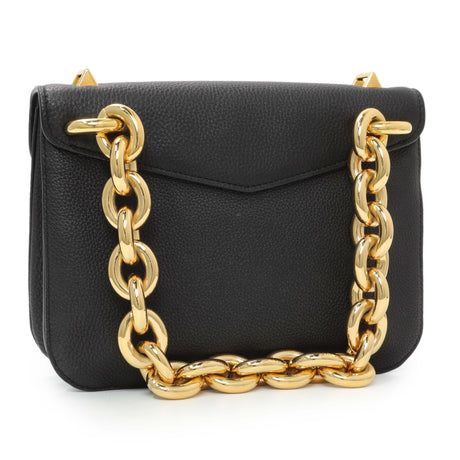 Bottega Veneta Black The Mount Small Leather Shoulder Bag