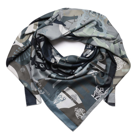Hermes Cotton Silk Mr Farrier Scarf 140 Accessories Hermes