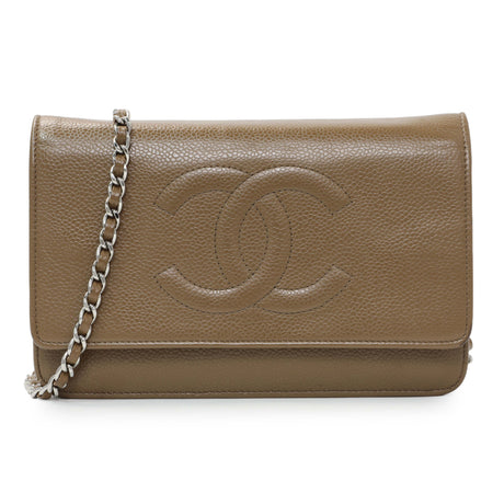 Chanel Brown Caviar Timeless CC Wallet on Chain WOC Handbags Chanel