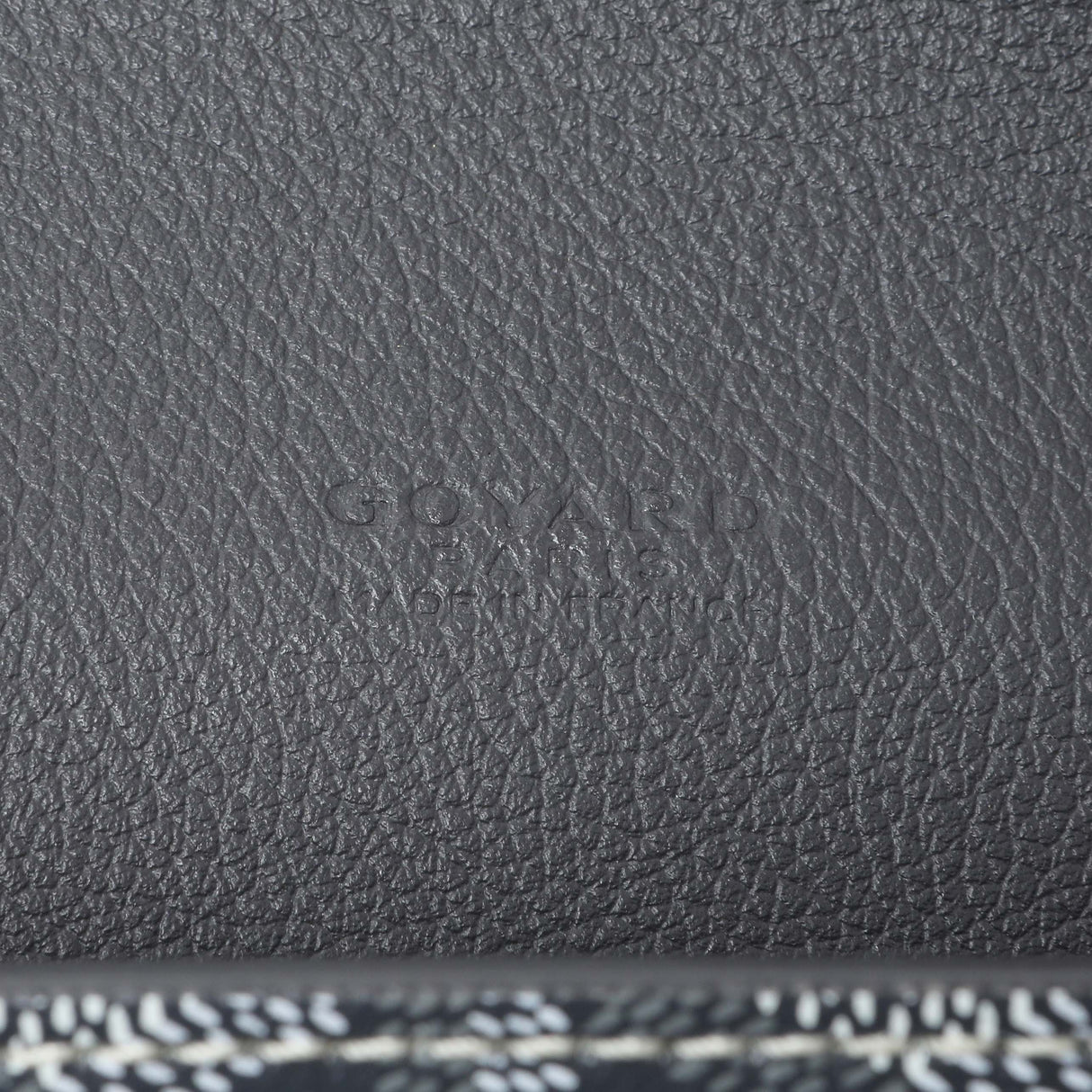 Goyard Grey Goyardine Calfskin Chypre Wallet Pouch