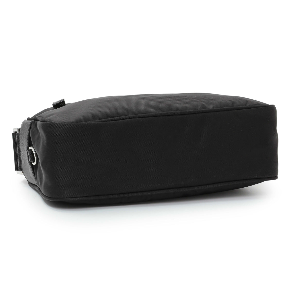 Prada Re-Nylon Vela Saffiano Pocket Double Zip Shoulder Bag Black Handbags Prada