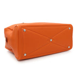 Hermes Orange Taurillon Clemence Victoria II 35 Handbags Hermes