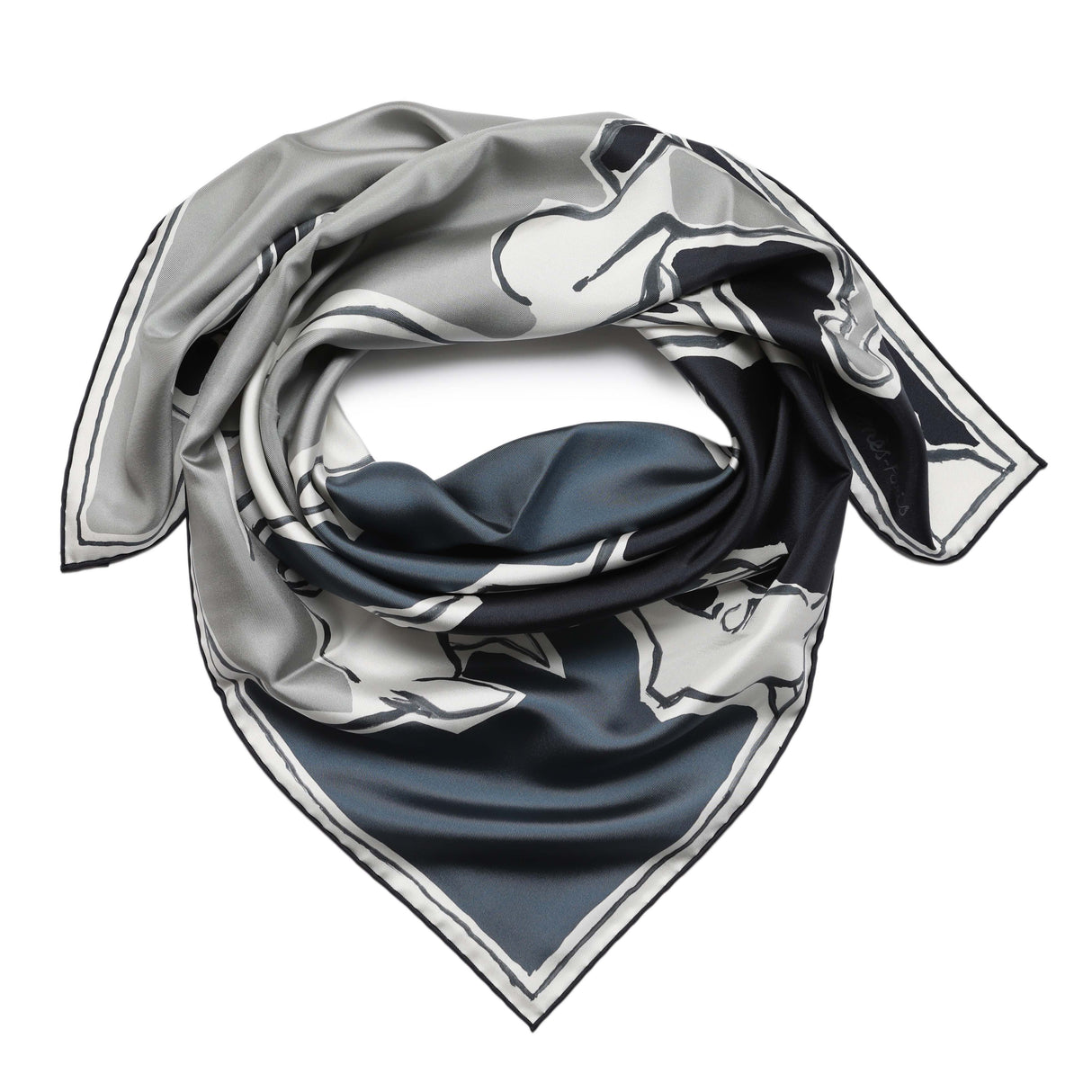 Hermes La Danse des Chevaux Double Face Scarf 90