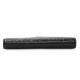 Chanel Black Lambskin Camellia Embossed Yen Wallet Accessories Chanel