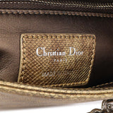 Christian Dior Metallic Gold Lizard Mini Lady Dior
