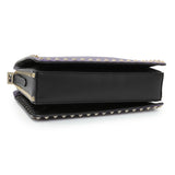 Valentino Purple Calfskin Rockstud Crossbody Handbags Valentino