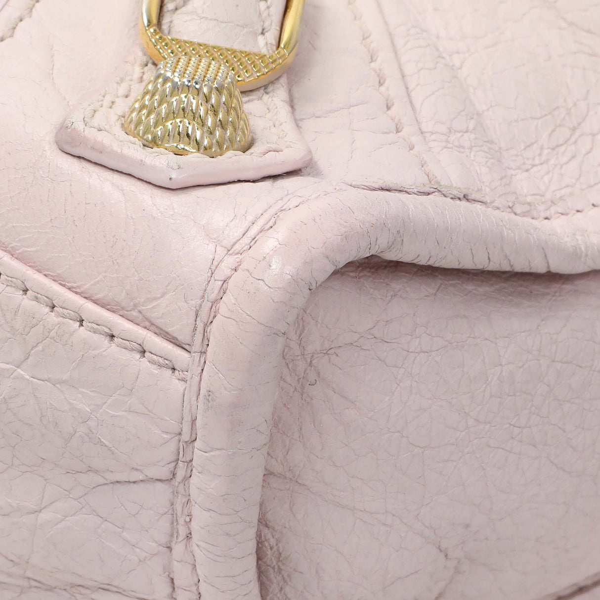 Balenciaga Pink Agneau Giant 12 Gold Hardware Mini City Handbags Balenciaga