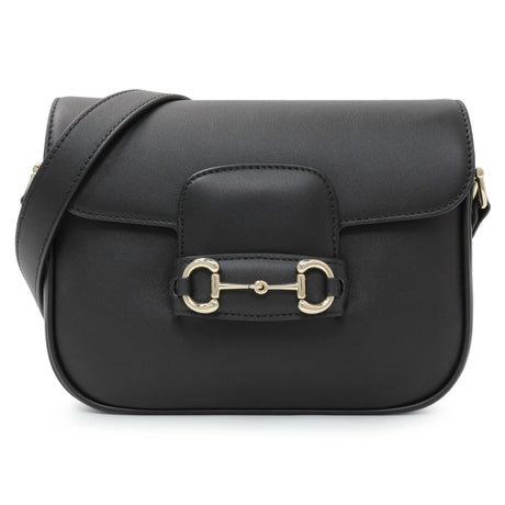 Gucci Black Arabella Calfskin Horsebit 1955 Soft Small Shoulder Bag Handbags Gucci