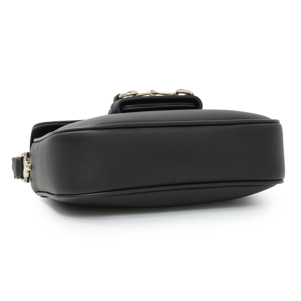 Gucci Black Arabella Calfskin Horsebit 1955 Soft Small Shoulder Bag Handbags Gucci