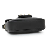 Gucci Black Arabella Calfskin Horsebit 1955 Soft Small Shoulder Bag Handbags Gucci