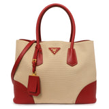 Prada Canapa Saffiano Large Double Bag