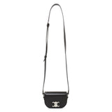 Celine Black Shiny Calfskin Nano Triomphe Besace Handbags Celine