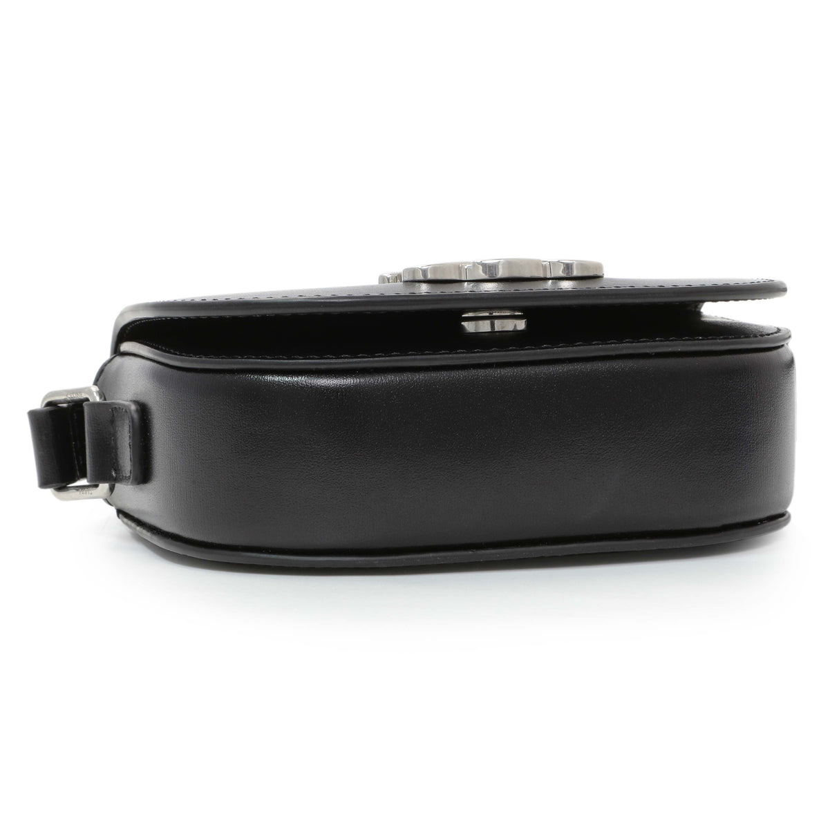 Celine Black Shiny Calfskin Nano Triomphe Besace Handbags Celine