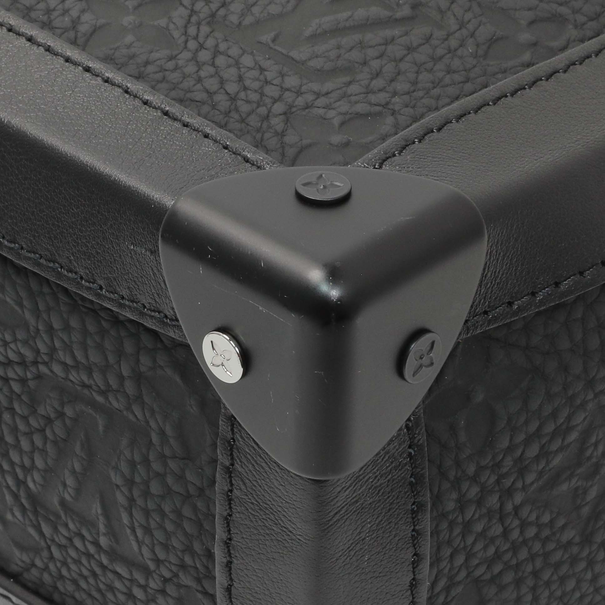 moyaLOUIS VUITTON ブラック ドラムバッグ Louis Vuitton Taurillon Monogram Solar Ray Soft Trunk Black