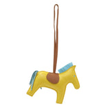 Hermes Yellow Milo Lambskin Grigri Rodeo Pegase Horse Bag Charm MM Accessories Hermes