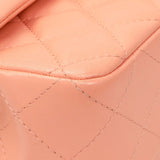 Chanel Light Orange Lambskin Mini Rectangular Classic Flap Bag Handbags Chanel
