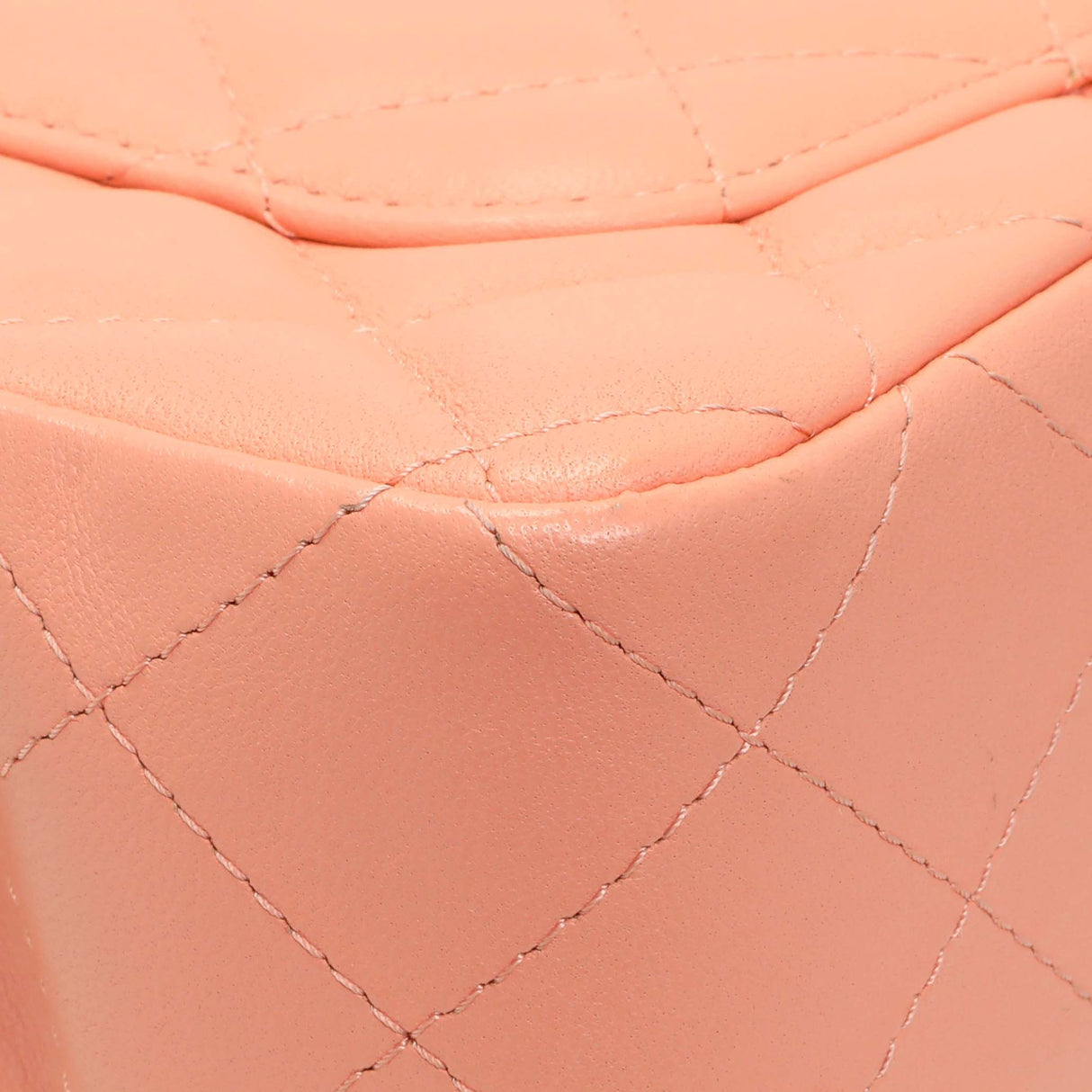 Chanel Light Orange Lambskin Mini Rectangular Classic Flap Bag Handbags Chanel