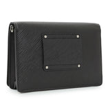 Louis Vuitton Black Epi Twist Belt Chain Wallet Handbags Louis Vuitton