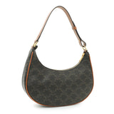 Celine Triomphe Canvas Calfskin Ava Shoulder Bag Handbags Celine