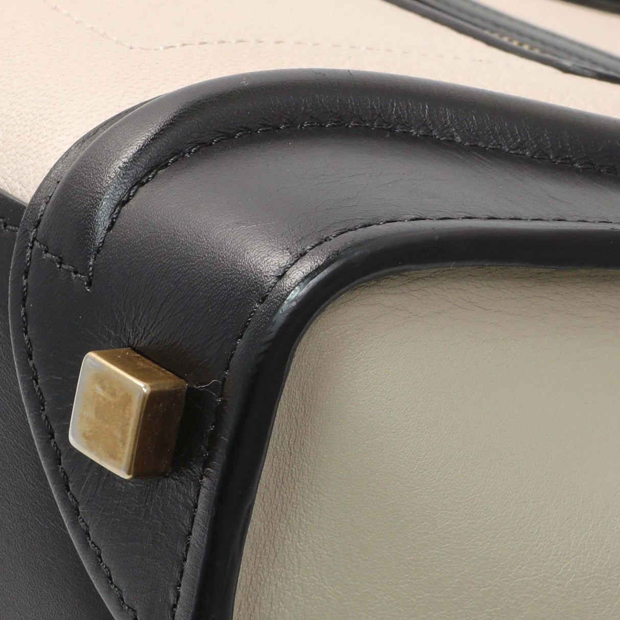 Celine Tri-Color Calfskin Micro Luggage Tote Handbags Celine