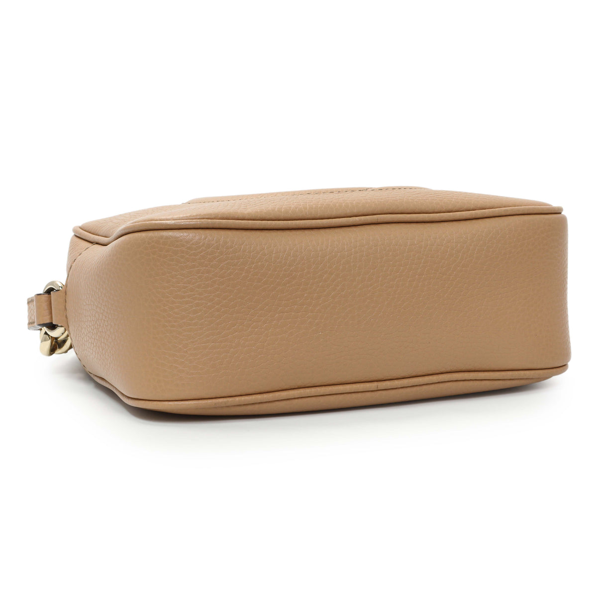 Gucci Beige Pebbled Calfskin Small Soho Disco Bag Handbags Gucci