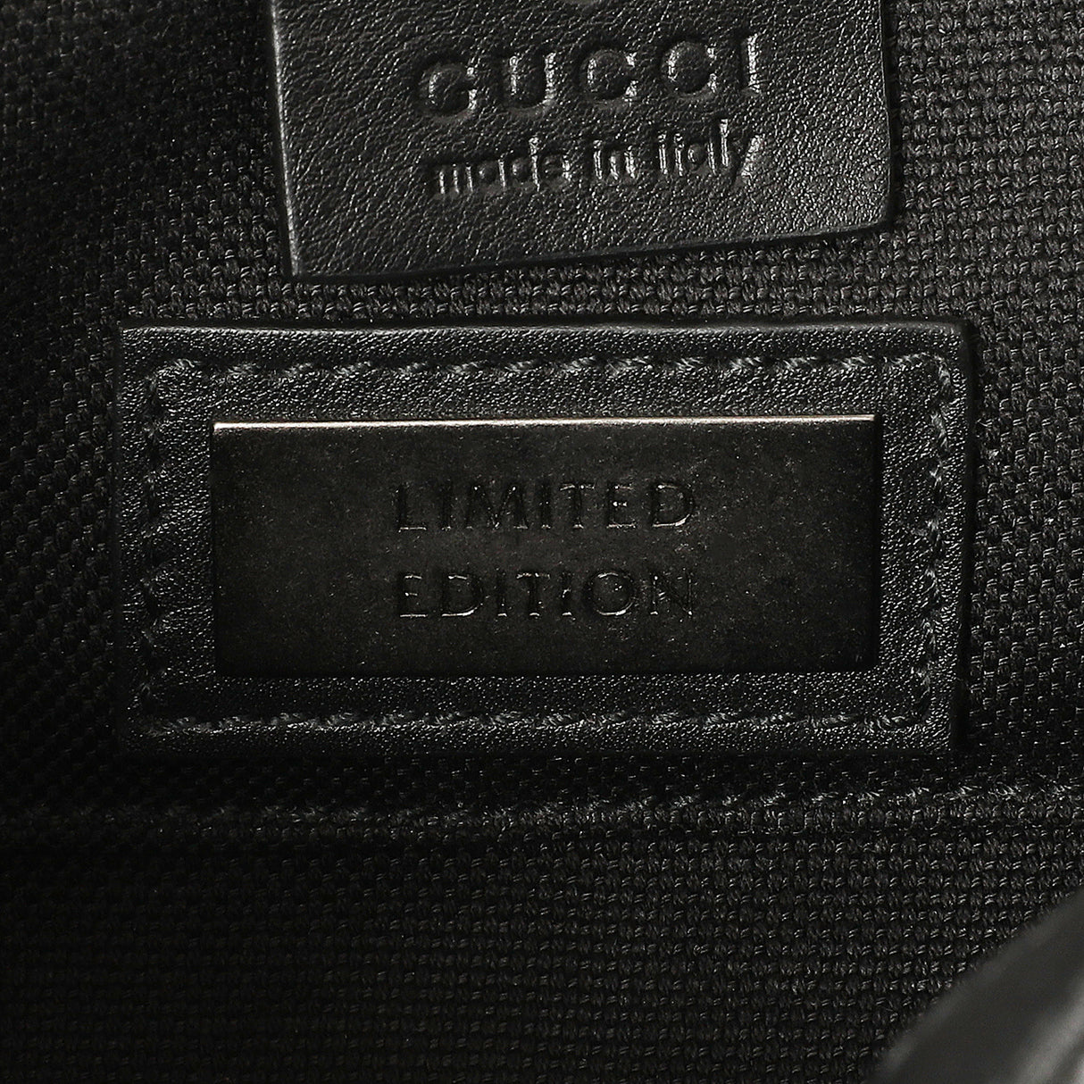 Gucci Black Guccissima Mini Emily Shoulder Bag