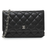 -6 items Mon. Aug 17 ⬆️- Chanel Black Quilted Caviar Wallet On Chain Handbags Chanel