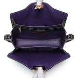 Valentino Purple Calfskin Rockstud Crossbody Handbags Valentino