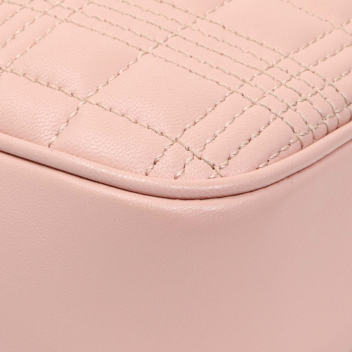 Burberry Pink Quilted Calfskin Lola Camera Bag Handbags Burberry