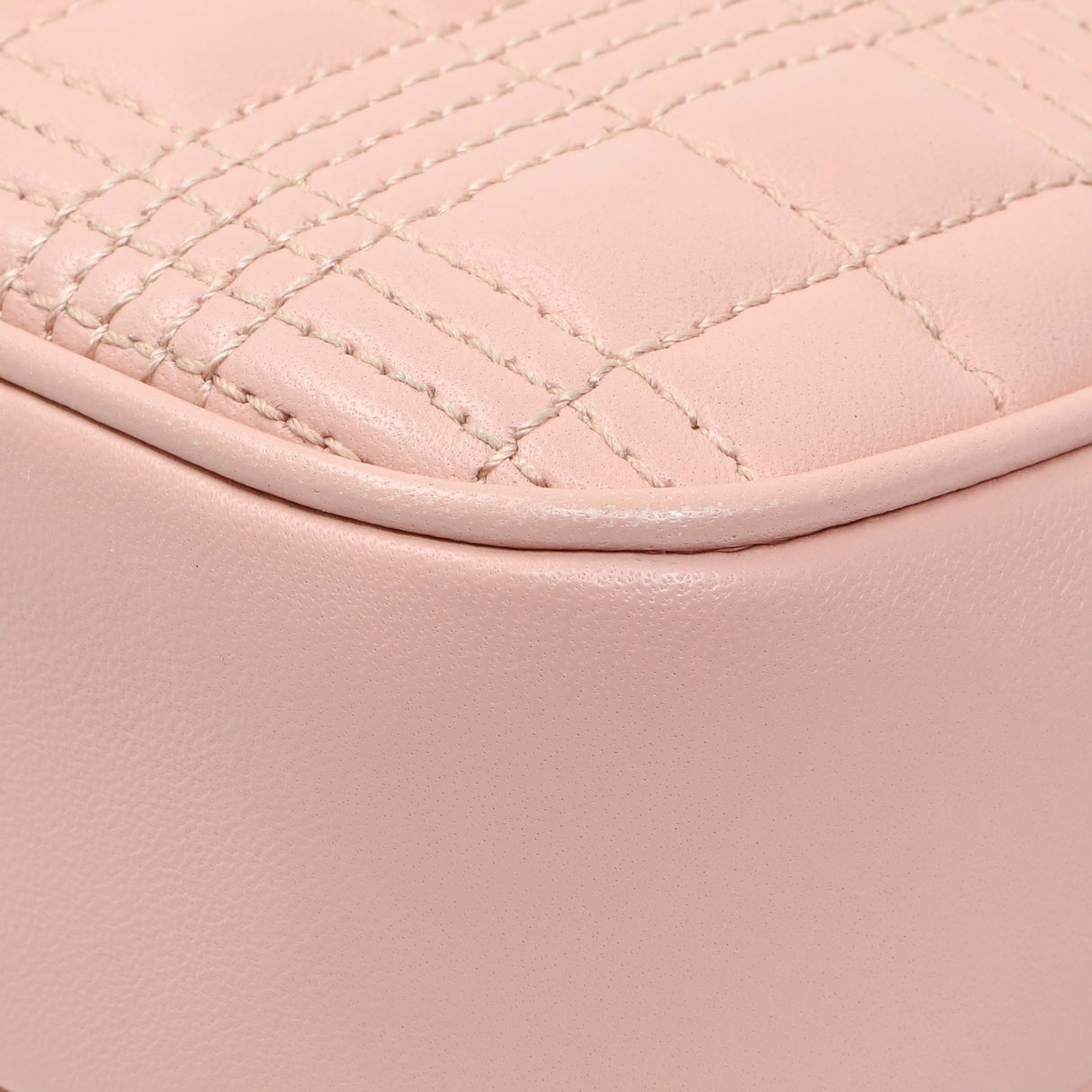 Burberry Pink Quilted Calfskin Lola Camera Bag Handbags Burberry