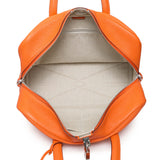 Hermes Orange Taurillon Clemence Victoria II 35 Handbags Hermes