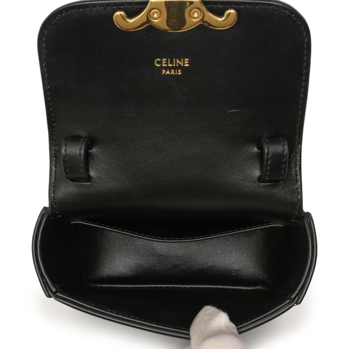 Celine Black Calfskin Mini Claude