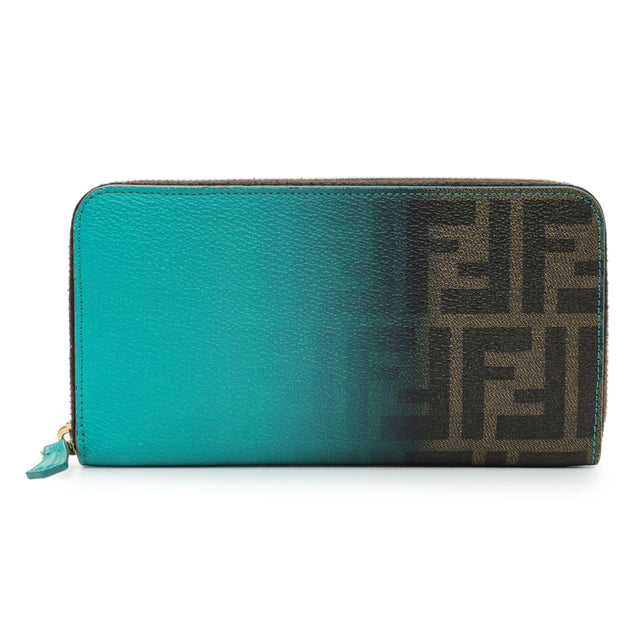 Fendi Zucca Zip Around Wallet Accessories Fendi