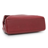Saint Laurent Red Grain De Poudre Medium West Hollywood Monogram Fold-Over Handbags Saint Laurent