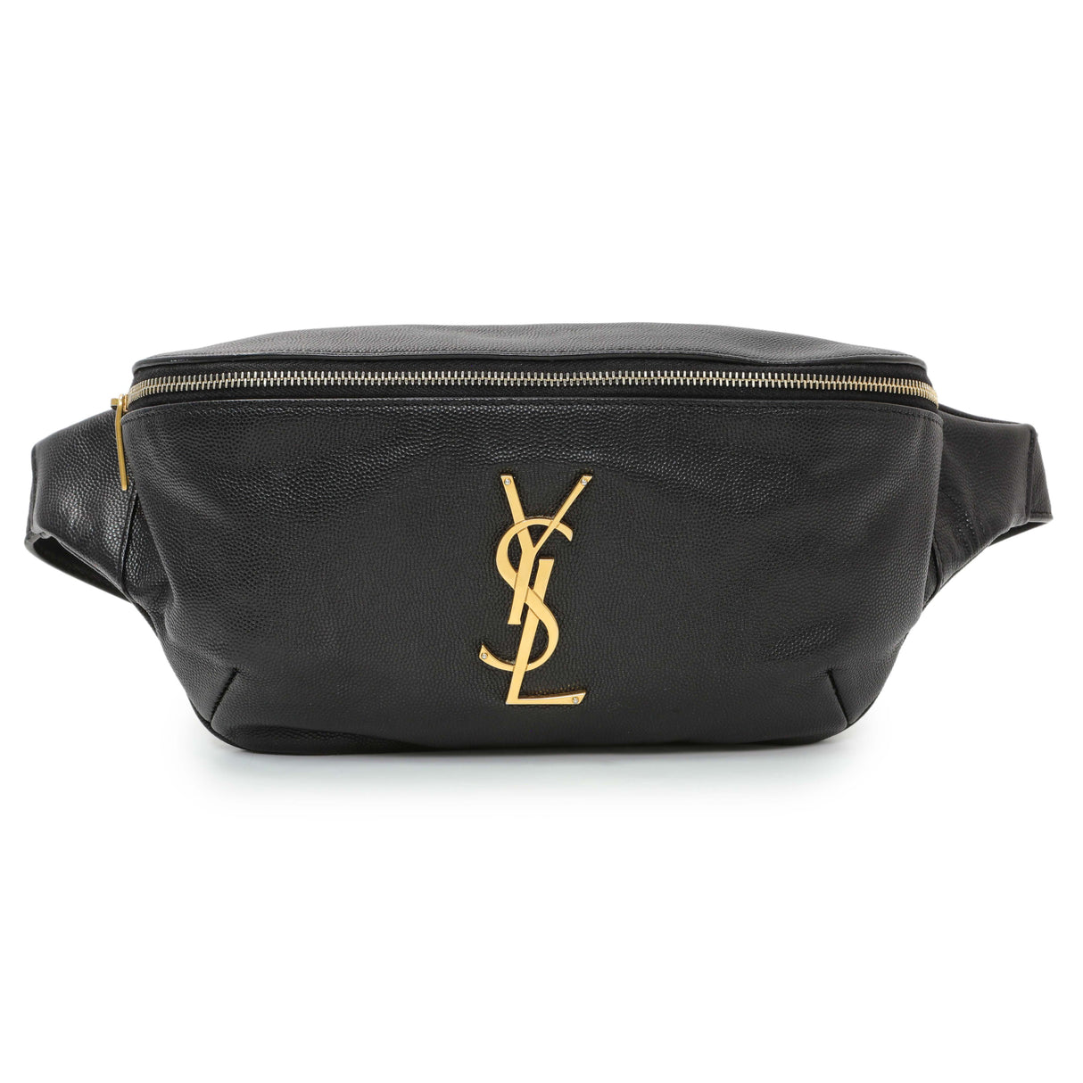 Saint Laurent Black Grain De Poudre Monogram Belt Bag Handbags Saint Laurent