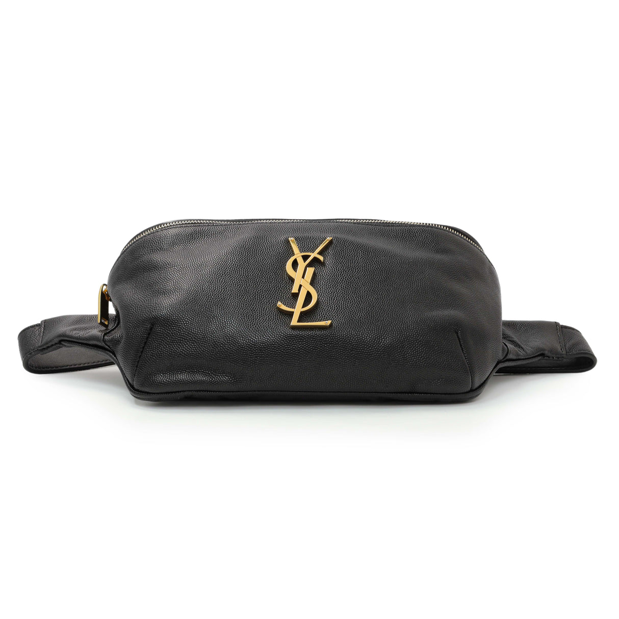 Saint Laurent Black Grain De Poudre Monogram Belt Bag Handbags Saint Laurent