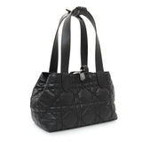 Christian Dior Black Calfskin Macrocannage Small Toujours