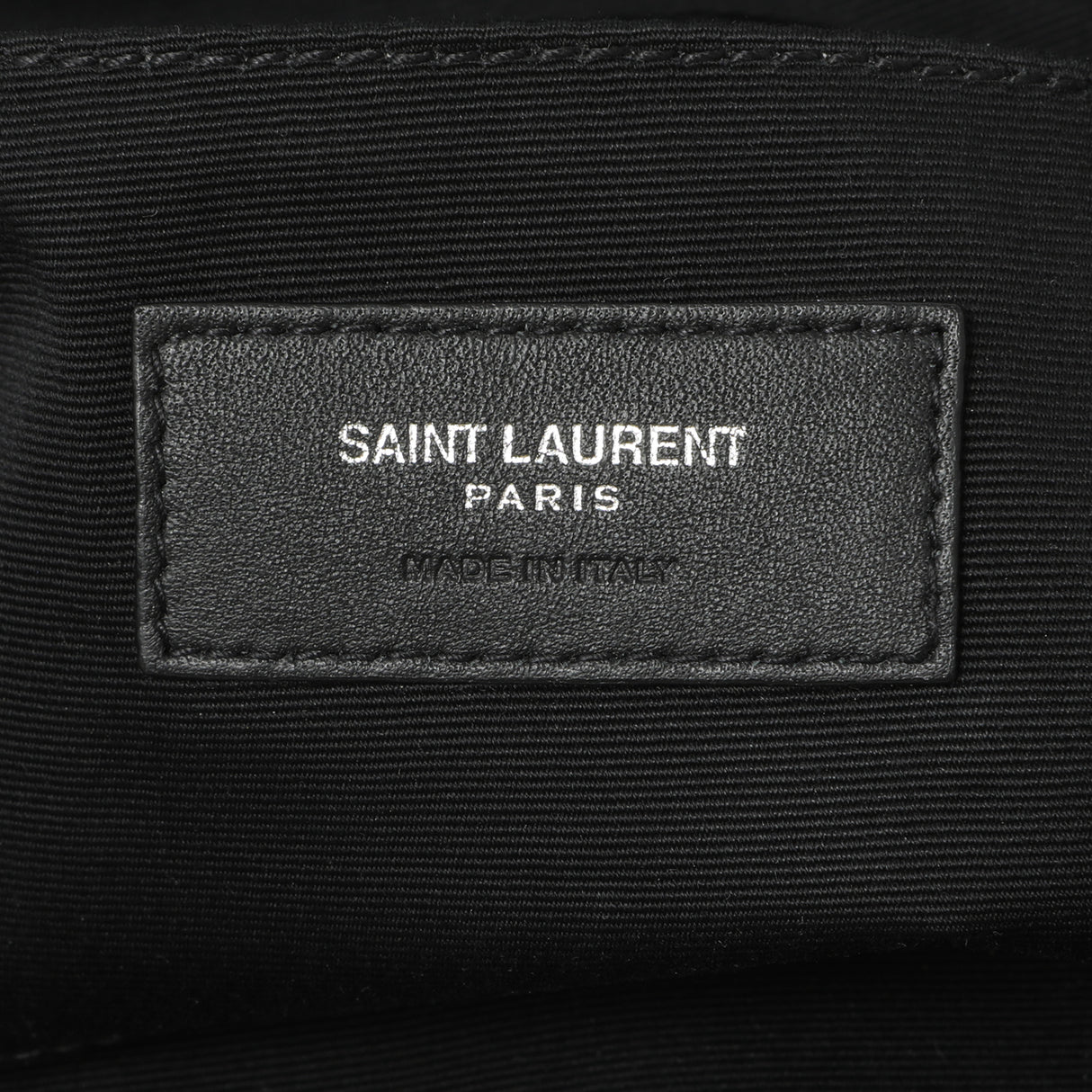 Saint Laurent Black Canvas Cassandre Monogram Belt Bag